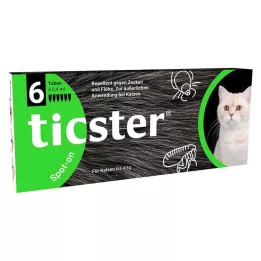 TICSTER Patch-on šķīdums kaķiem līdz 4 kg, 6X0,4 ml