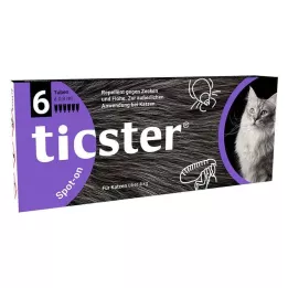 TICSTER Patch-on šķīdums kaķiem 4-8 kg, 6X0,8 ml