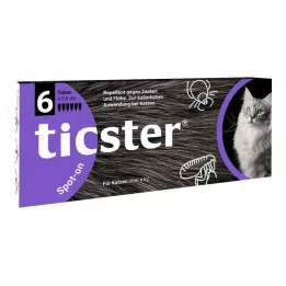 TICSTER Patch-on šķīdums kaķiem 4-8 kg, 6X0,8 ml