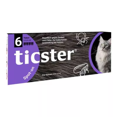 Ticster Plus Spot-on šķīdums kaķiem virs 4-8 kg (6x0,8 ml) Ticster Plus Spot-on šķīdums kaķiem virs 4-8 kg (6x0,8 ml)