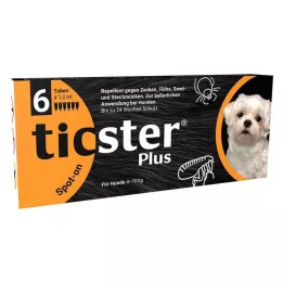 TICSTER Plus spot-on šķīdums suņiem 4-10 kg, 6X1,2 ml