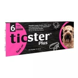 TICSTER Plus spot-on šķīdums suņiem 10-25 kg, 6X3 ml