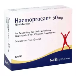 HAEMOPROCAN 50 mg apvalkotās tabletes, 100 gab
