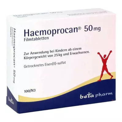 Haemoprocan 50 mg apvalkotās tabletes (100 gab.)