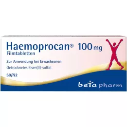 HAEMOPROCAN 100 mg apvalkotās tabletes, 50 gab