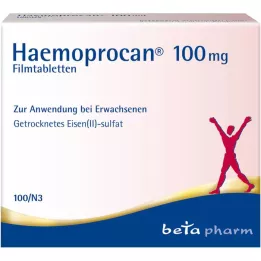 HAEMOPROCAN 100 mg apvalkotās tabletes, 100 gab