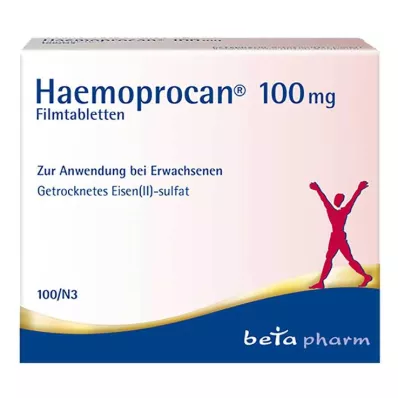 HAEMOPROCAN 100 mg apvalkotās tabletes, 100 gab HAEMOPROCAN 100 mg apvalkotās tabletes, 100 gab