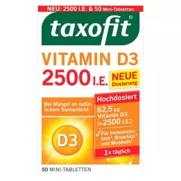 TAXOFIT D3 vitamīna 2500 I.U. tabletes, 50 gab