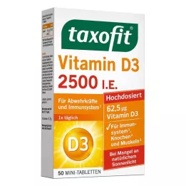 TAXOFIT D3 vitamīna 2500 I.U. tabletes, 50 gab