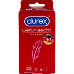 DUREX Sensitive classic prezervatīvi, 20 gab