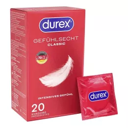 DUREX Sensitive classic prezervatīvi, 20 gab