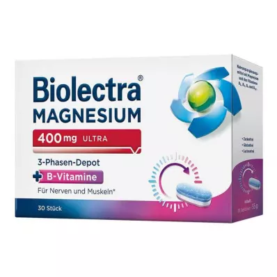 BIOLECTRA Magnijs 400 mg ultra trīsfāzu depo, 30 gab BIOLECTRA Magnijs 400 mg ultra trīsfāzu depo, 30 gab