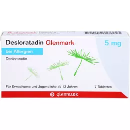 DESLORATADIN Glenmark 5 mg tabletes, 7 gab