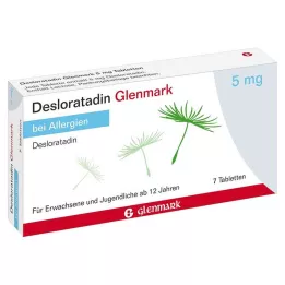 DESLORATADIN Glenmark 5 mg tabletes, 7 gab