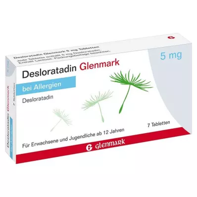 DESLORATADIN Glenmark 5 mg tabletes, 7 gab