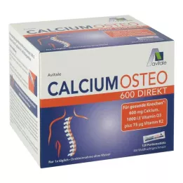 CALCIUM OSTEO 600 tiešās porciju nūjiņas, 120 gab