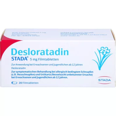 DESLORATADIN STADA 5 mg apvalkotās tabletes, 20 gab