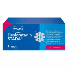 DESLORATADIN STADA 5 mg apvalkotās tabletes, 20 gab