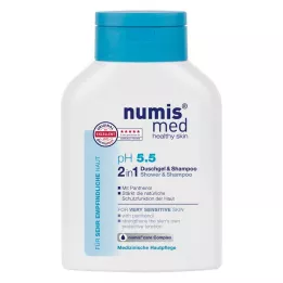 NUMIS med pH 5,5 2in1 dušas želeja &amp; šampūns, 200 ml