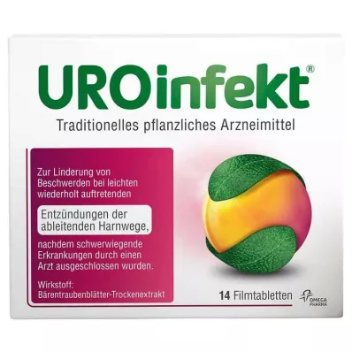 UROINFEKT 864 mg apvalkotās tabletes, 14 gab UROINFEKT 864 mg apvalkotās tabletes, 14 gab