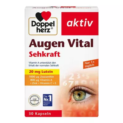 DOPPELHERZ Augen Vital Sehkraft aktiv kapsulas, 30 kapsulas