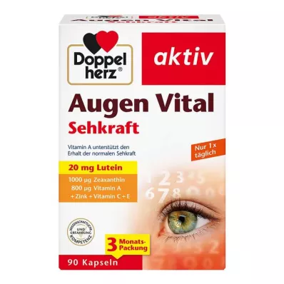 DOPPELHERZ Augen Vital Sehkraft aktiv kapsulas, 90 kapsulas
