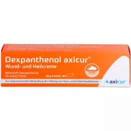 DEXPANTHENOL axicur brūču un brūču dzīšanas krēms 50 mg/g, 20 g