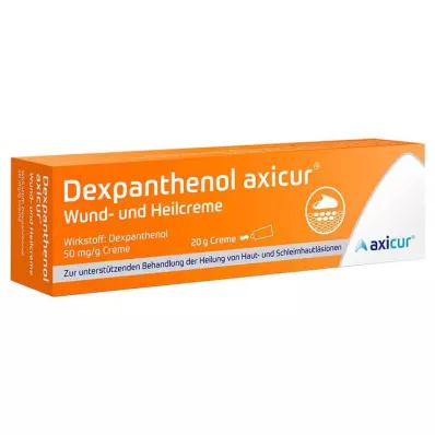 DEXPANTHENOL axicur brūču un brūču dzīšanas krēms 50 mg/g, 20 g DEXPANTHENOL axicur brūču un brūču dzīšanas krēms 50 mg/g, 20 g