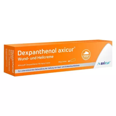 DEXPANTHENOL axicur brūču un brūču dzīšanas krēms 50 mg/g, 50 g DEXPANTHENOL axicur brūču un brūču dzīšanas krēms 50 mg/g, 50 g