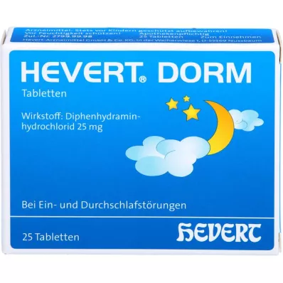 HEVERT DORM Tabletes, 25 gab