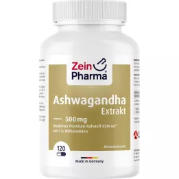 ASHWAGANDHA EXTRAKT 500 mg kapsulas, 120 gab