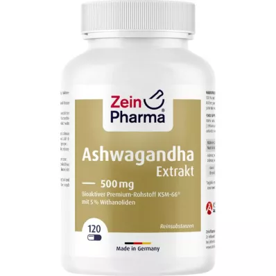 ASHWAGANDHA EXTRAKT 500 mg kapsulas, 120 gab