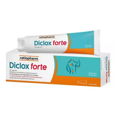 Diclox forte - sāpju želeja 2%, ar diklofenaku, 50 g Diclox forte - sāpju želeja 2%, ar diklofenaku, 50 g