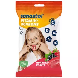 SANOSTOL Vitamīna konfektes, 75 g, aveņu-kassis, 75 g