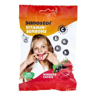 SANOSTOL Vitamīna konfektes, 75 g, aveņu-kassis, 75 g SANOSTOL Vitamīna konfektes, 75 g, aveņu-kassis, 75 g