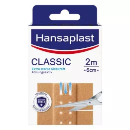 HANSAPLAST Klasiskais ģipsis 6 cmx2 m, 1 gab