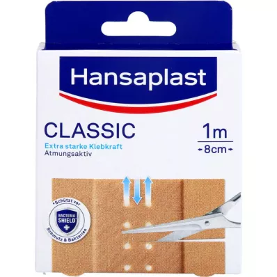 HANSAPLAST Klasiskais ģipsis 8cm x1 m, 1 gab