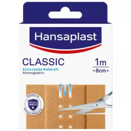 HANSAPLAST Klasiskais ģipsis 8cm x1 m, 1 gab