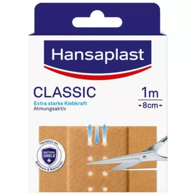 HANSAPLAST Klasiskais ģipsis 8cm x1 m, 1 gab