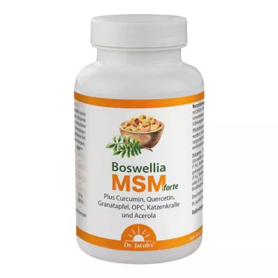 Boswellia MSM forte Dr.Jacob`s tabletes, 90 gab
