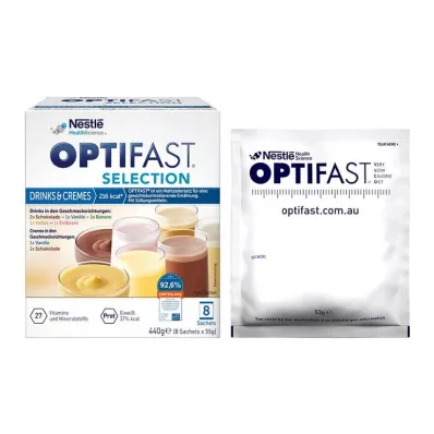OPTIFAST Izvēles dzērieni &amp; Krēmi pulveris, 8X55 g