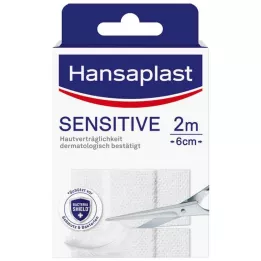 HANSAPLAST Sensitive ģipsis hipoalerģisks 6 cmx2 m, 1 gab