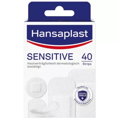 HANSAPLAST Sensitive plāksteri hipoalerģiskas sloksnes, 40 gab HANSAPLAST Sensitive plāksteri hipoalerģiskas sloksnes, 40 gab