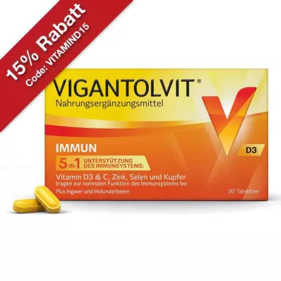VIGANTOLVIT Imūnās apvalkotās tabletes, 30 gab VIGANTOLVIT Imūnās apvalkotās tabletes, 30 gab