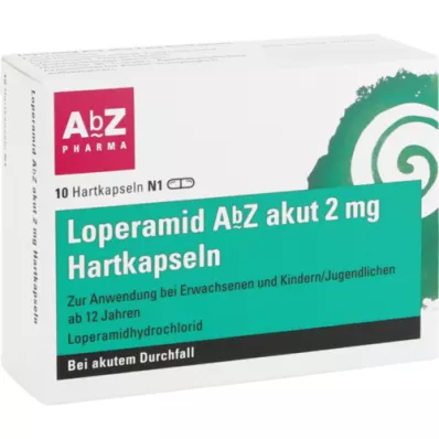 LOPERAMID AbZ akut 2 mg cietās kapsulas, 10 gab