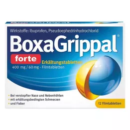BOXAGRIPPAL forte aukstā nūja. 400 mg/60 mg FTA, 12 gab
