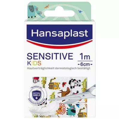 HANSAPLAST Sensitīvs bērnu plāksteris 6 cmx1 m, 1 gab HANSAPLAST Sensitīvs bērnu plāksteris 6 cmx1 m, 1 gab