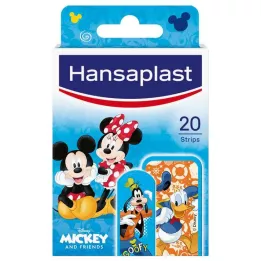 HANSAPLAST Bērnu ģipša sloksnes Mickey & Friends, 20 gab