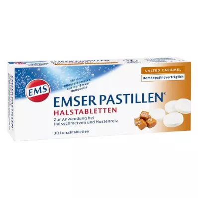 EMSER Pastilas rīkles tabletes sālīta karamele, 30 gab EMSER Pastilas rīkles tabletes sālīta karamele, 30 gab