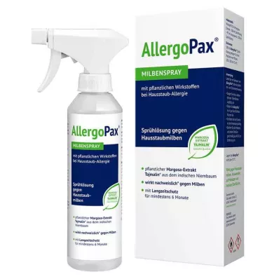 AllergoPax ērču izsmidzināmais šķīdums, 100 ml AllergoPax ērču izsmidzināmais šķīdums, 100 ml